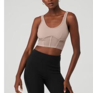 Airbrush Mesh Corset Sports Bra